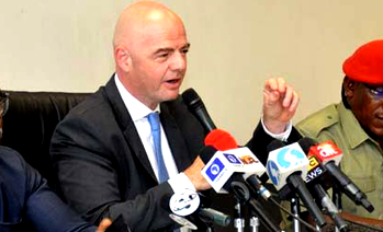 Video: FIFA President Infantino, NFF visit Senate
