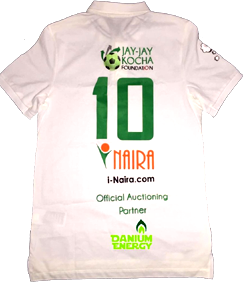 Okocha’s jersey auctions for N.3m at foundation launch