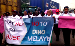 In-photos: Women protest against Dino Melaye