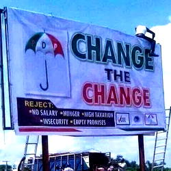 Reactions trail PDP’s Change the change slogan