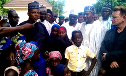 Dangote visits Borno IDPs