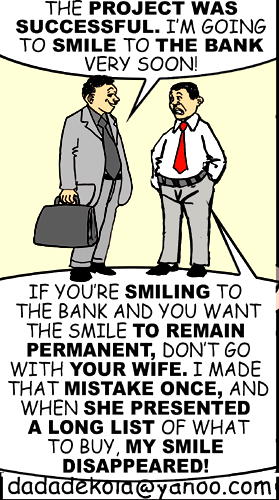 Smiling to the bank
