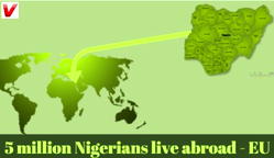 5 million Nigerians live abroad – EU