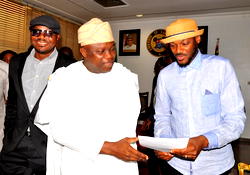 Dj Jimmy Jatt , 2Baba, others visit Ambode