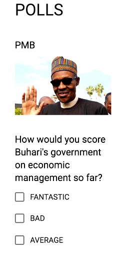 How would you score Buhari’s government on economic management so far?