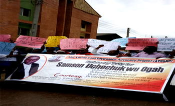 Abia indigenes stage peaceful protest in Lagos