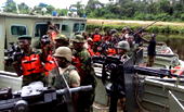 Troops bombard militants camp in Delta