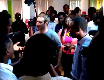 Zuckerberg’s visit draws spats, flaks