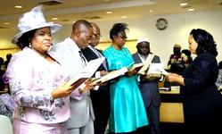 Ambode swears-in five new Perm Secs