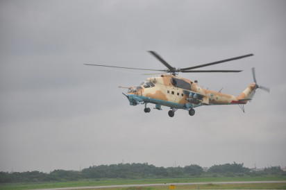 Air Force helicopter crashes into pool of water in Borno