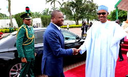 Photos: Togolese president, Gnassingbe meets Buhari, Ambode