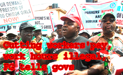 Cutting of workers’ pay, hours illegal, FG  tells govs
