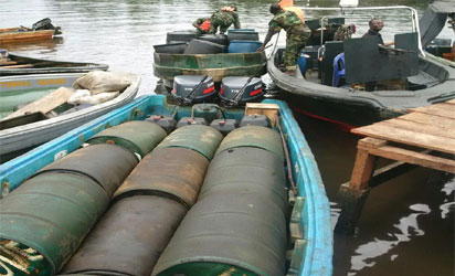 Soldiers seize truck with 50,000 litres of stolen crude in Abia