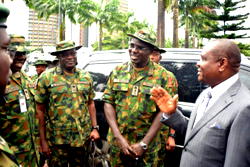 Crocodile Smile:  General Buratai  visits Wike in Port Harcourt