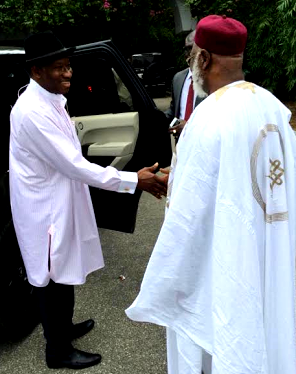 Jonathan visits IBB, Abdulsalami in Minna