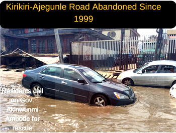 Photos: Kirikiri-Ajegunle Road abandoned since 1999- Residents