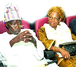 On Lateef Jakande and his doting wife
