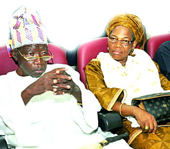 On Lateef Jakande and his doting wife