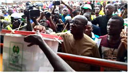 Edo election: Obaseki casts vote
