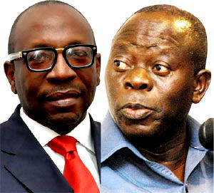 Edo 2024: No fight between Oshiomhole and I – Ize-Iyamu