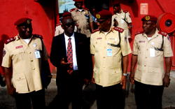 Boboye Oyeyemi Corps Marshal FRSC  visits Vanguard