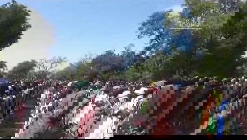 Video: Thousands of Boko Haram members praying during Sallah