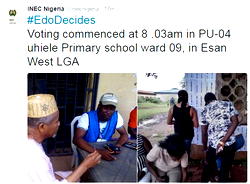 Edo: Voting commences in Esan West LGA
