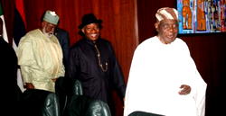 Jonathan, Shonekan, Abudulsami attend Council of States meeting
