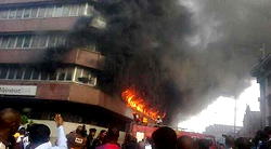 Fire razes UNIJOS library