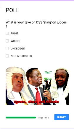 POLL: What is your take on DSS ‘sting’ on judges ?
