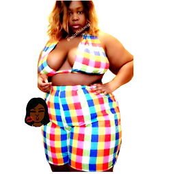 See how creative plus-sized  model gets