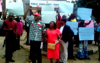 Public Complaints Commission staff protest salary slash, embark on indefinite strike