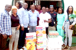 Mr Ibu celebrates 56 with novelty football match, orphans in Enugu