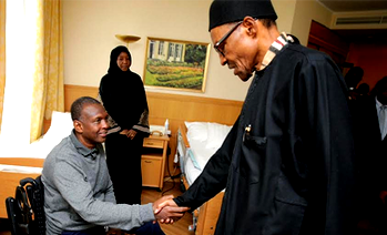 Buhari visits Nigerian military officer in Berlin hospital