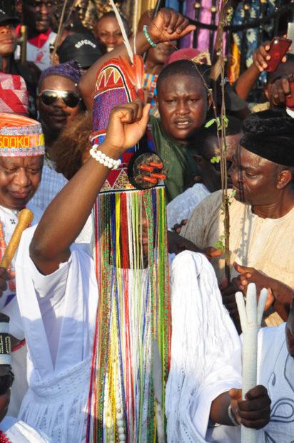Glitters As Ooni Of Ife Attends First Event ArtX With New Oloori