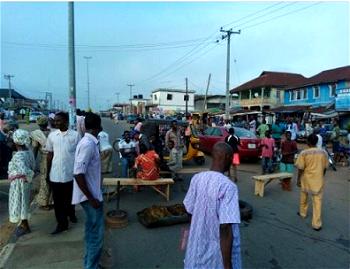 Video: Massive protests rock Ondo over INEC’s removal of Eyitayo’s name from list