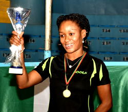 Oshonaike defies age, reclaims African title