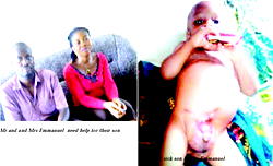 Couple needs N4.7million from philanthropists to treat their son