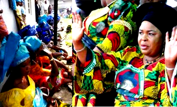 Scores of women besiege Lagos court over Patience Jonathan