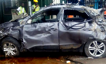 4 die as robbers’ car falls off Lagos bridge
