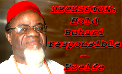 Recession: Hold Buhari responsible – Ezeife