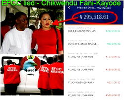 Fani-Kayode’s wife releases snapshot of her account, says EFCC lied