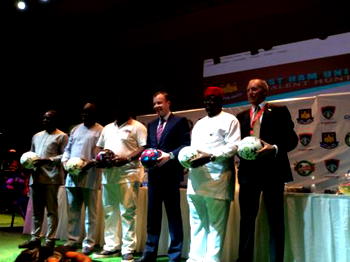 Sports icons in Lagos, as West Ham meets NFF, FC Ifeanyi Ubah for talent hunt, technical discussions