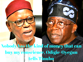Nobody has the kind of money that can buy my conscience, Odigie-Oyegun tells Tinubu