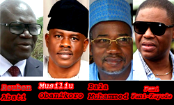 PDP chieftains visit Fani- Kayode, Obanikoro, Bala Mohammed, Abati at EFCC Cell