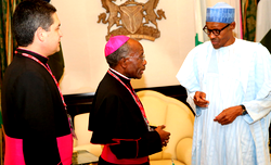 Buhari lauds Pope Francis for contributing to global peace
