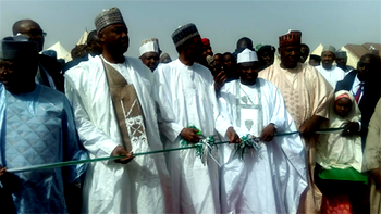 Photos: President Buhari commissions 500 housing units in Sokoto