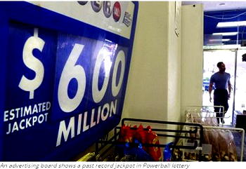 Man wins $421m jackpot with just $2
