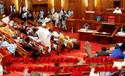 Reactions as Senate threatens ‘strike’ over pending re-run polls