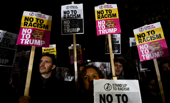 Anti-Trump protesters stage Washington civil rights march